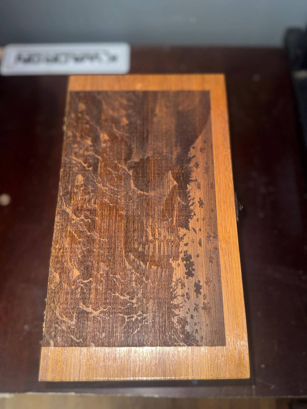 Cipher Wooden Keepsake Box – Puzzle & Key Shadow Work Keepsake Box
