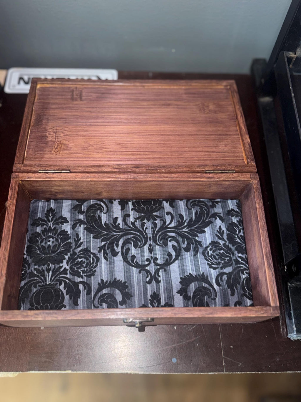 Einherjar Wooden Keepsake Box – Norse Mythology Warrior Spirit Shadow Work Box