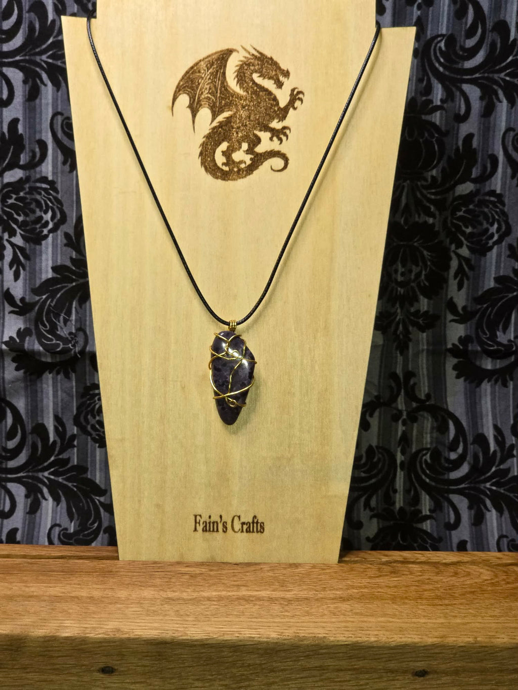 Purple Dalmatian Jasper Pendant