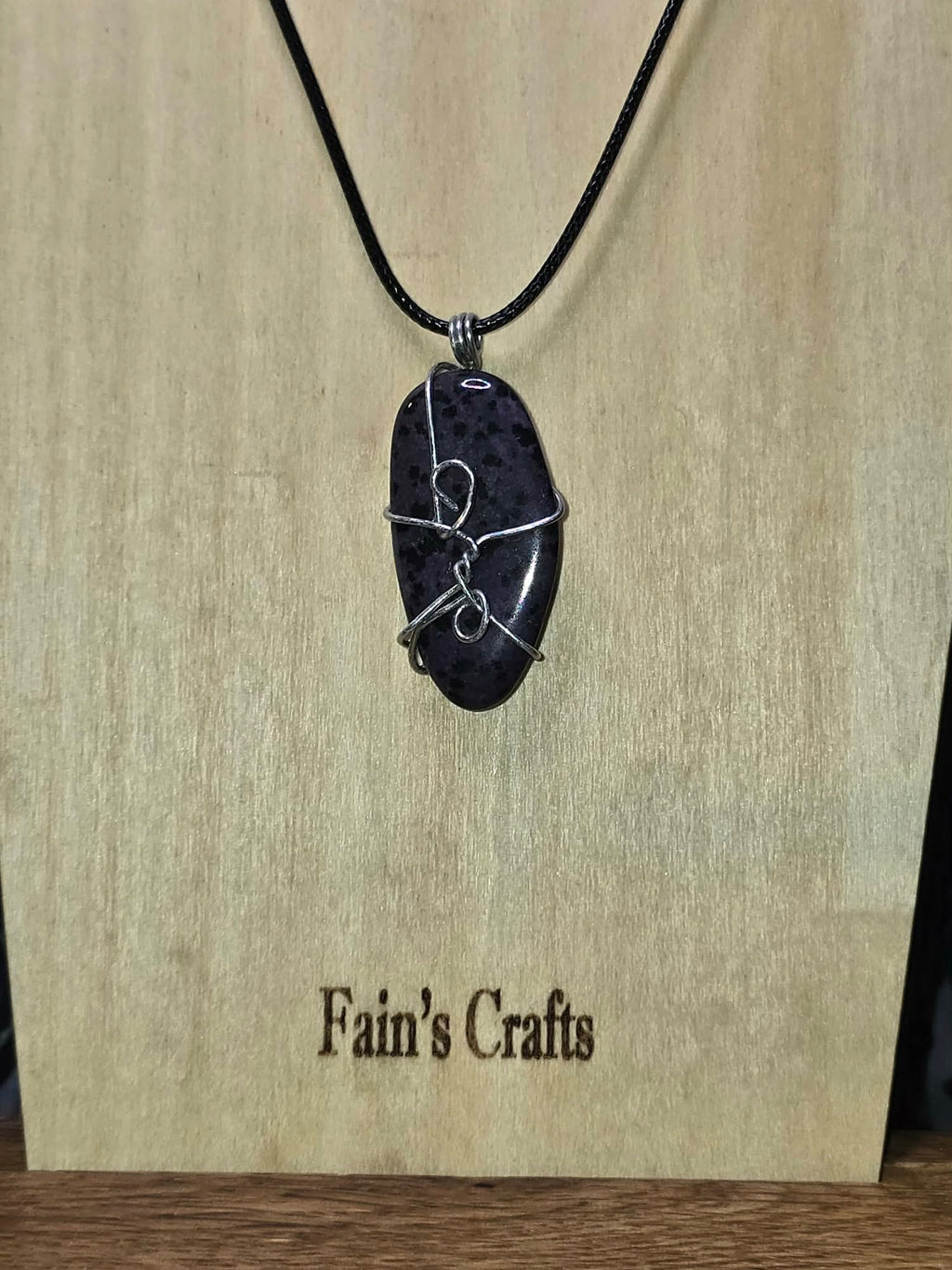 Purple Dalmatian Pendant