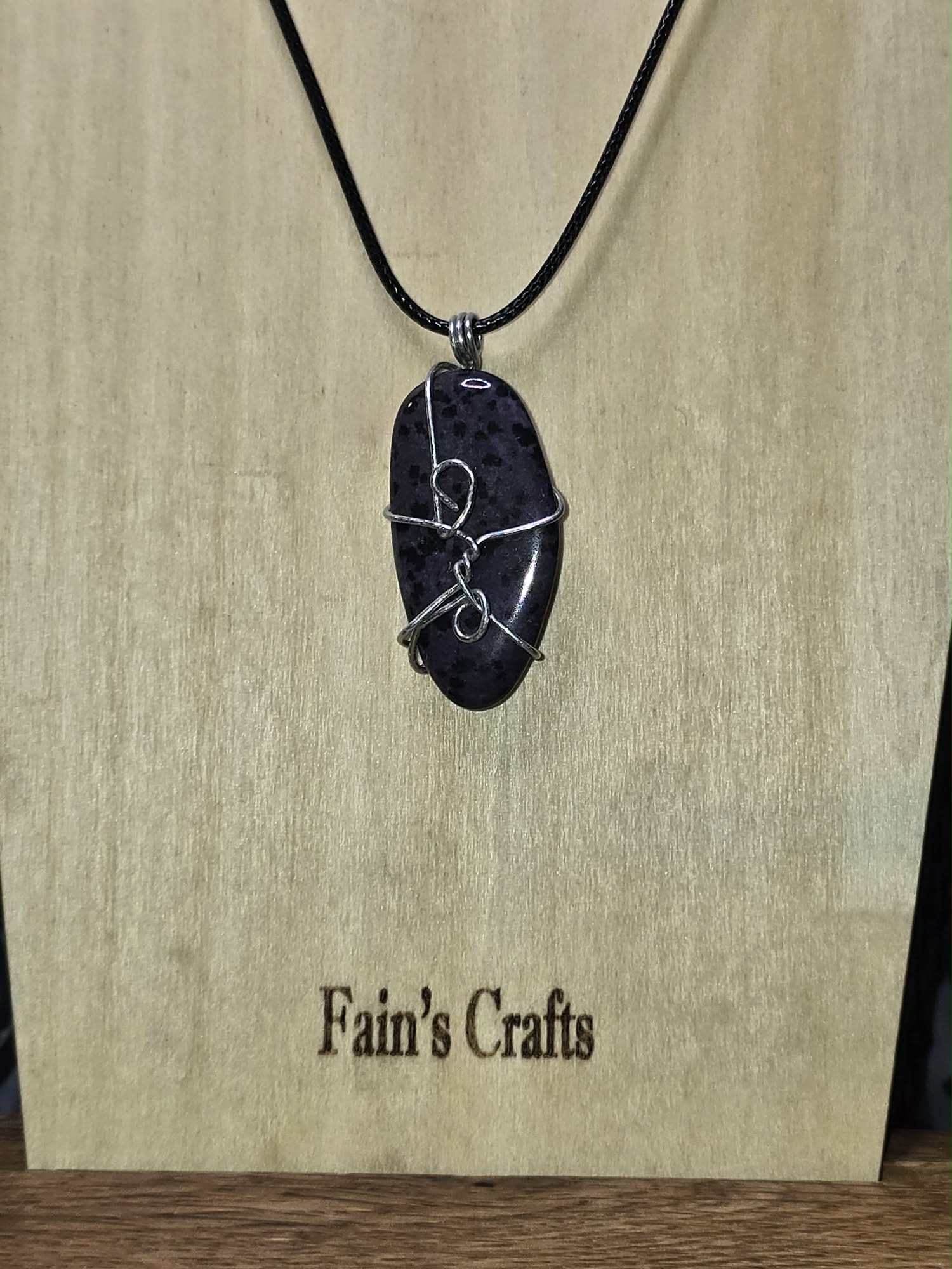 Purple Dalmatian Pendant