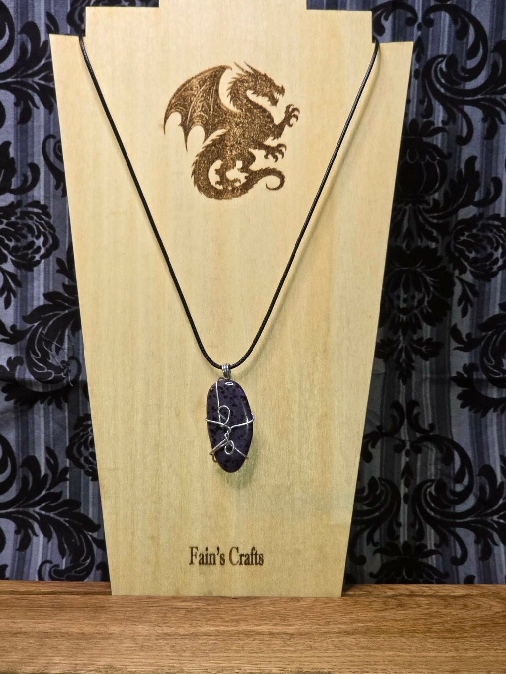 Purple Dalmatian Pendant