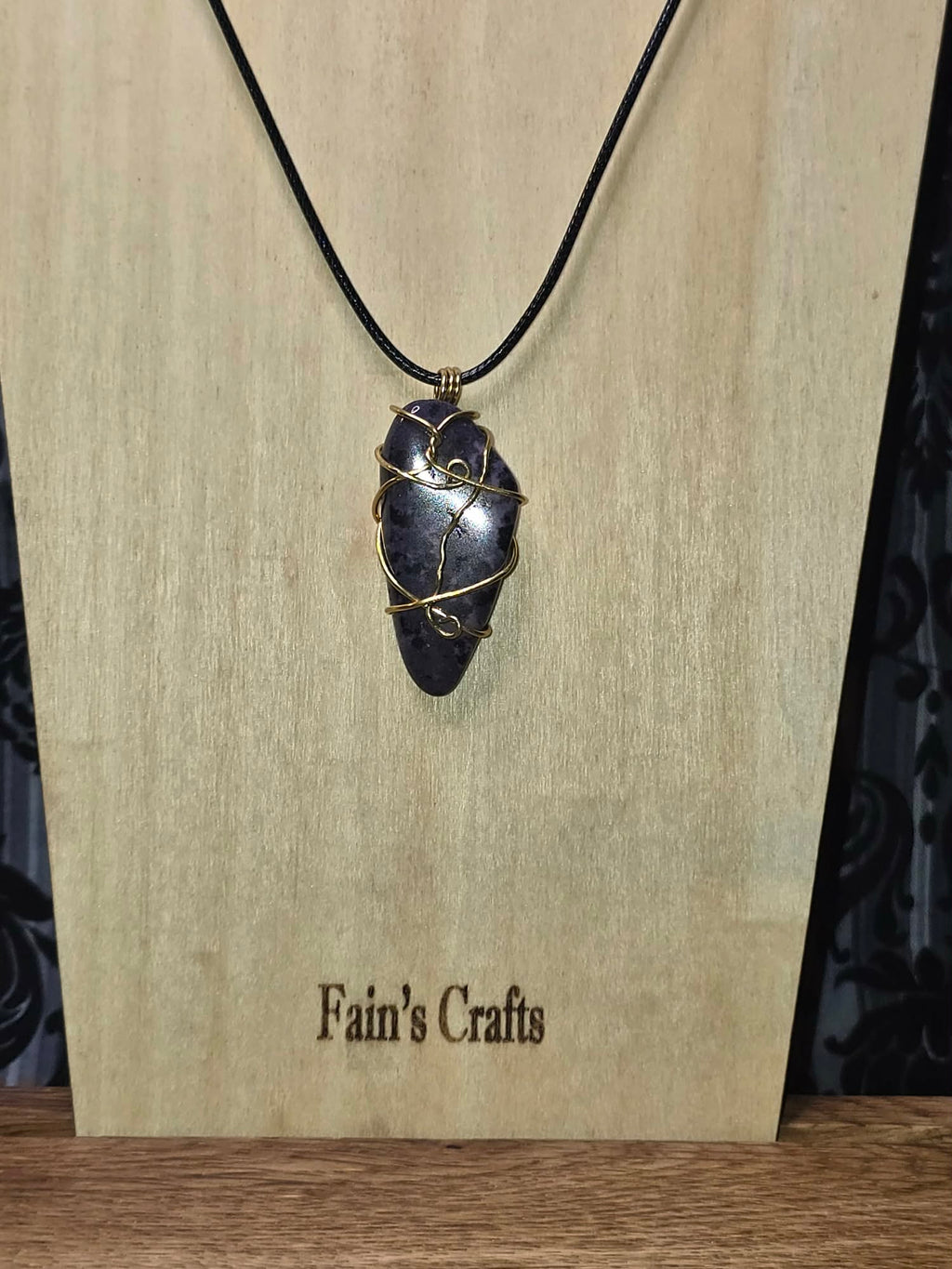 Purple Dalmatian Jasper Pendant