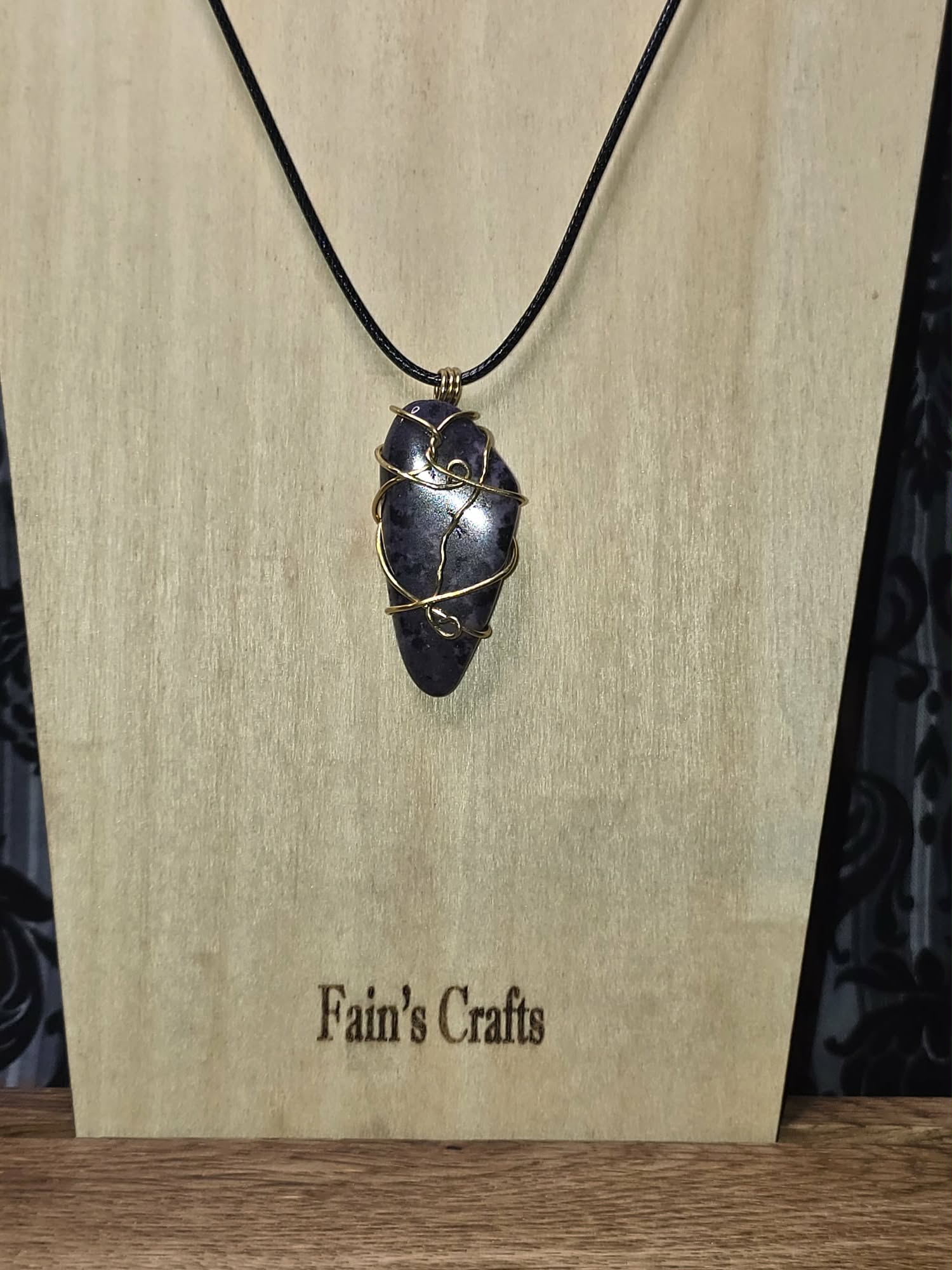 Purple Dalmatian Jasper Pendant